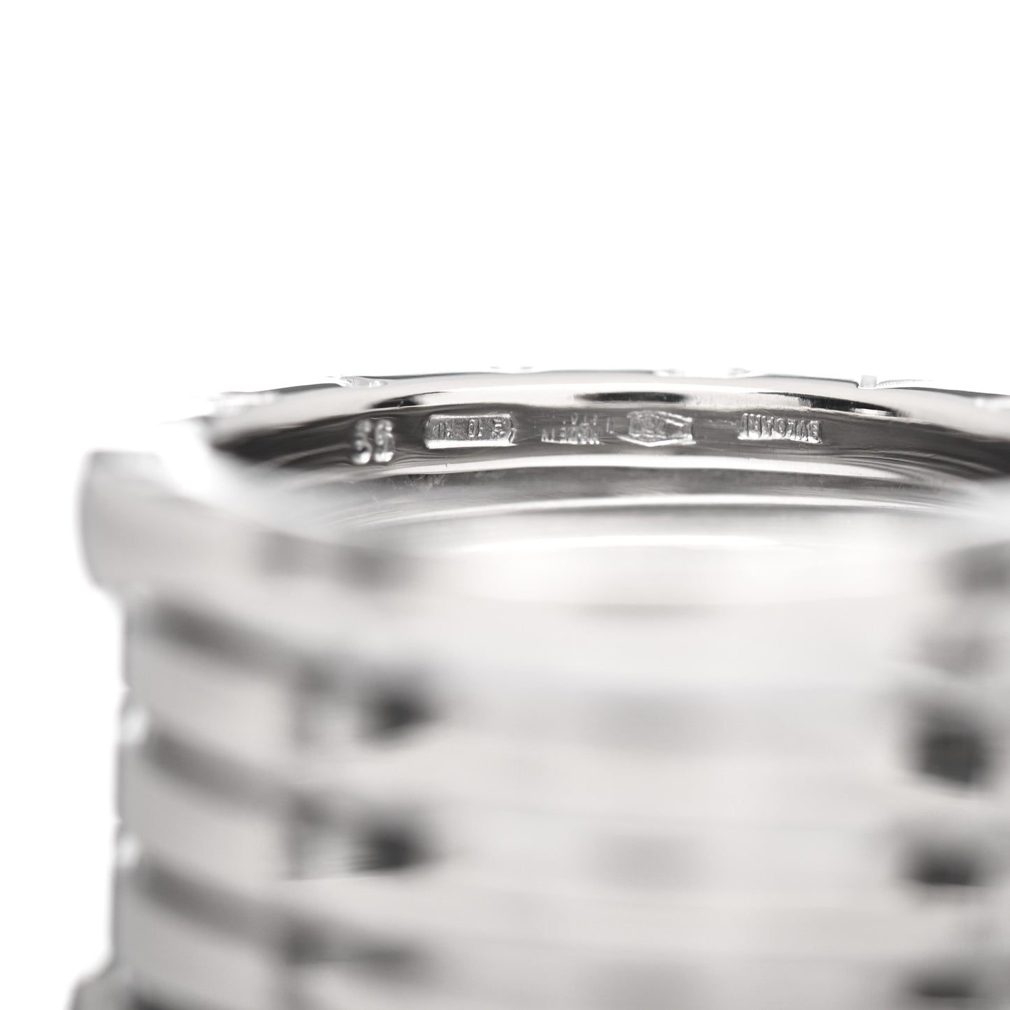 18K White Gold B.Zero1 Five-Band Ring 53 6.25