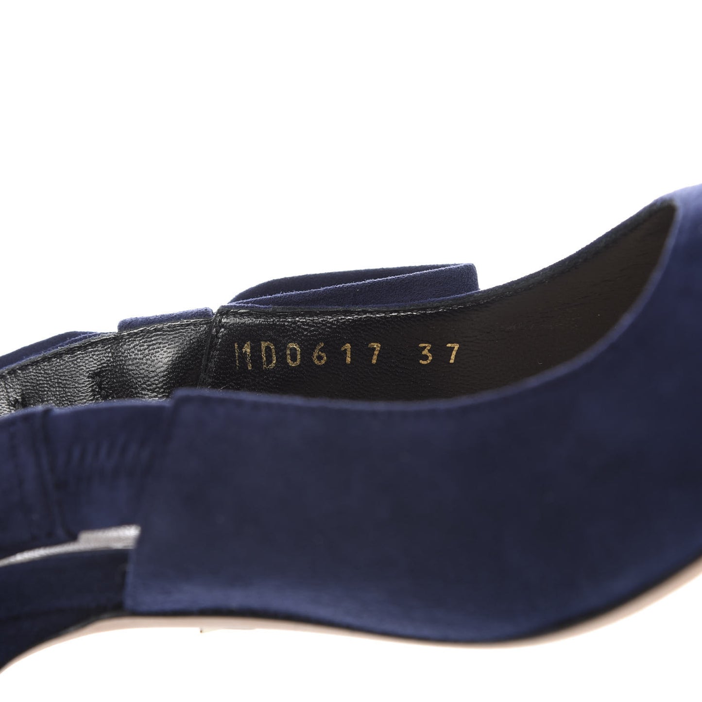 Suede Sweet D Sling-Back Ballet Pumps 37 Indigo
