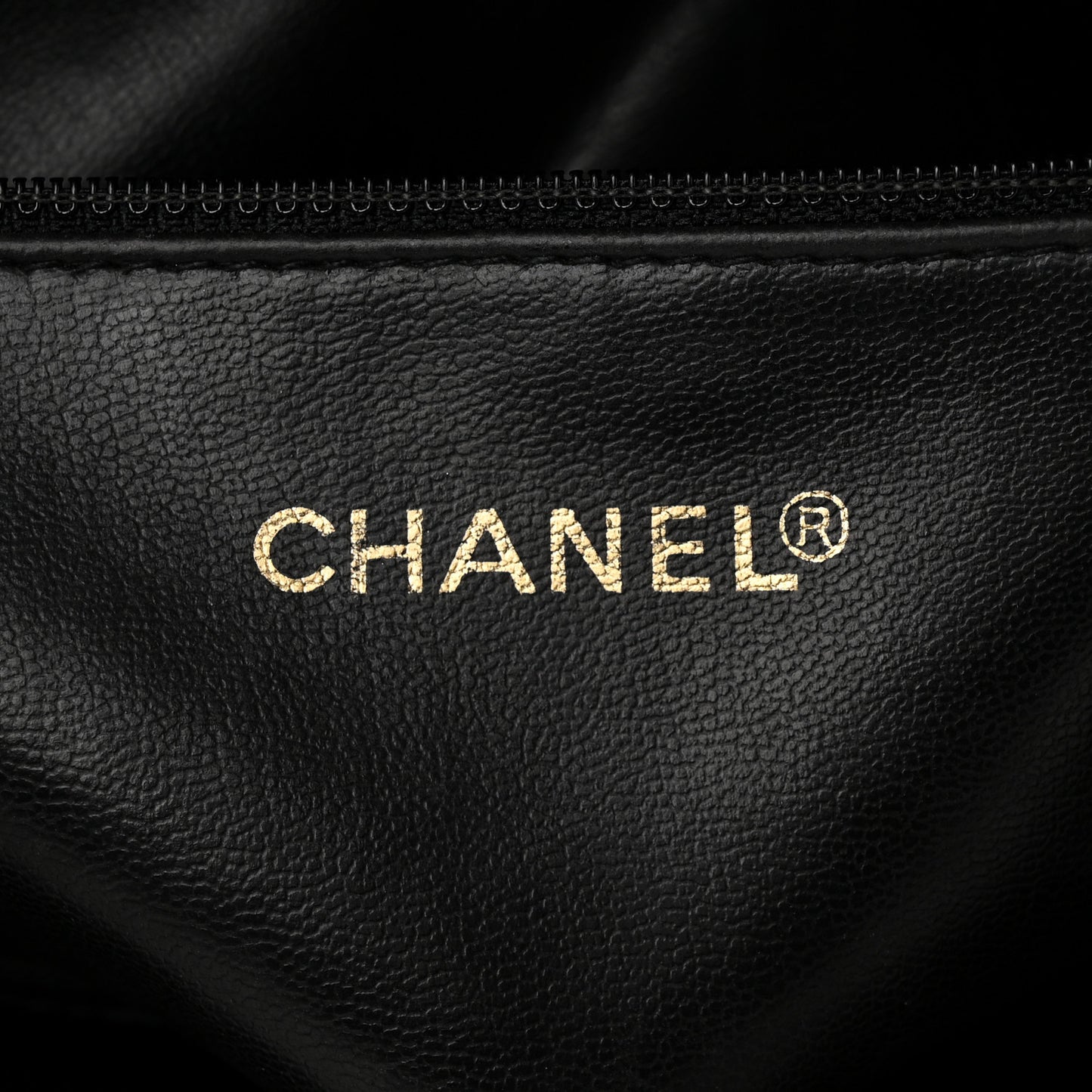 Patent CC Shoulder Bag Black