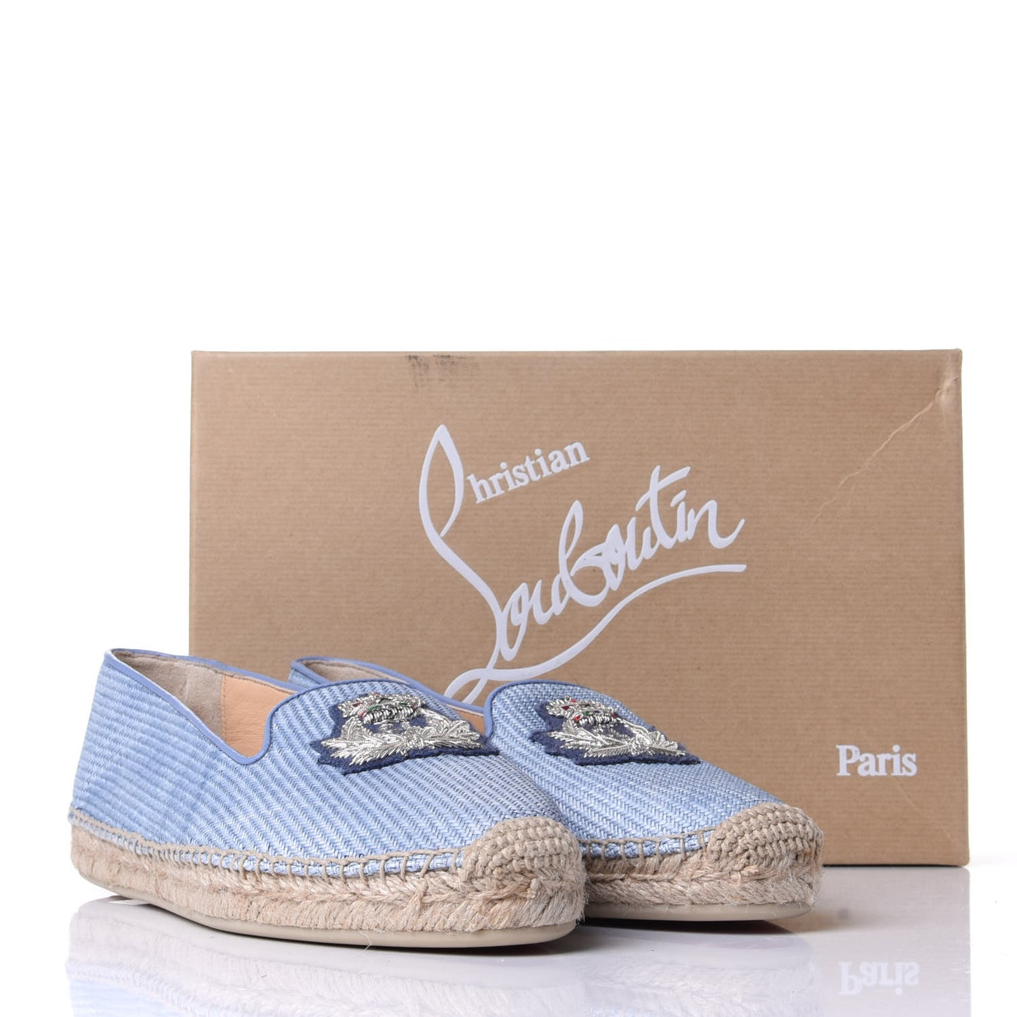 Woven Canvas Appliquéd Nanou Orlato Donna Flat Espadrilles 39 Jeans