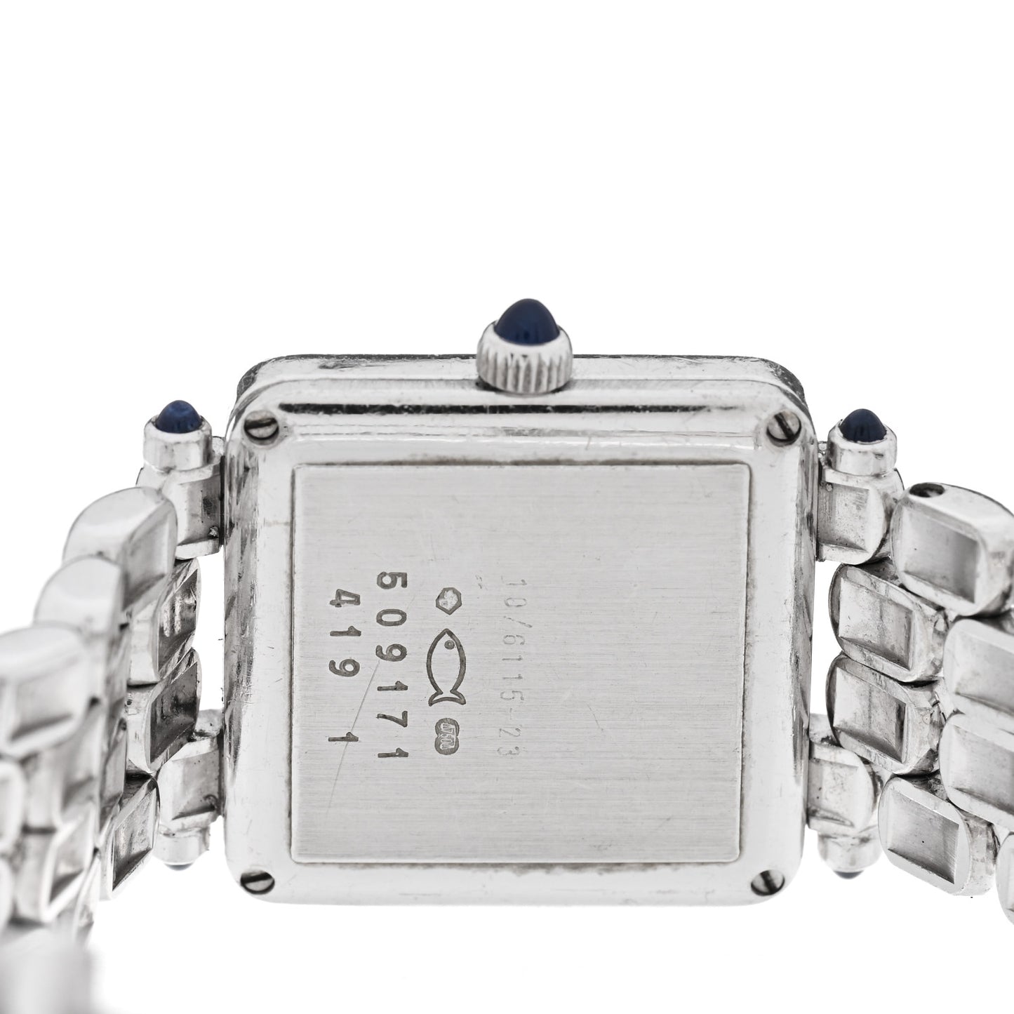 18K White Gold Diamond Bezel 22mm Happy Sport Quartz Watch