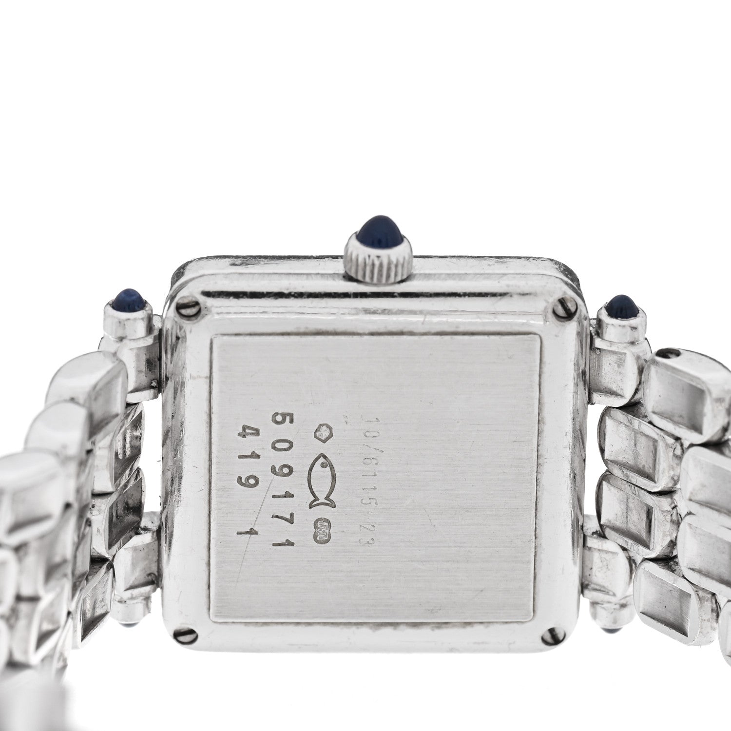Chopard 18K White Gold Diamond Bezel 22mm Happy Sport Quartz Watch 4 of 5
