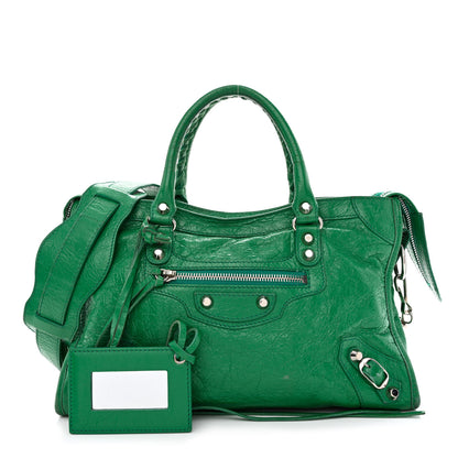 Balenciaga Agneau Classic Silver Hardware S City Magic Green 1 of 19