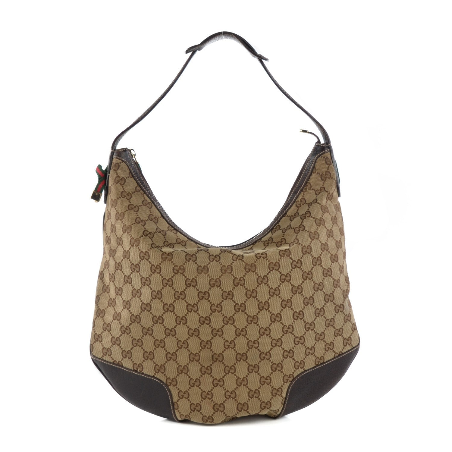 Gucci Monogram Large Princy Hobo Dark Brown 1 of 11