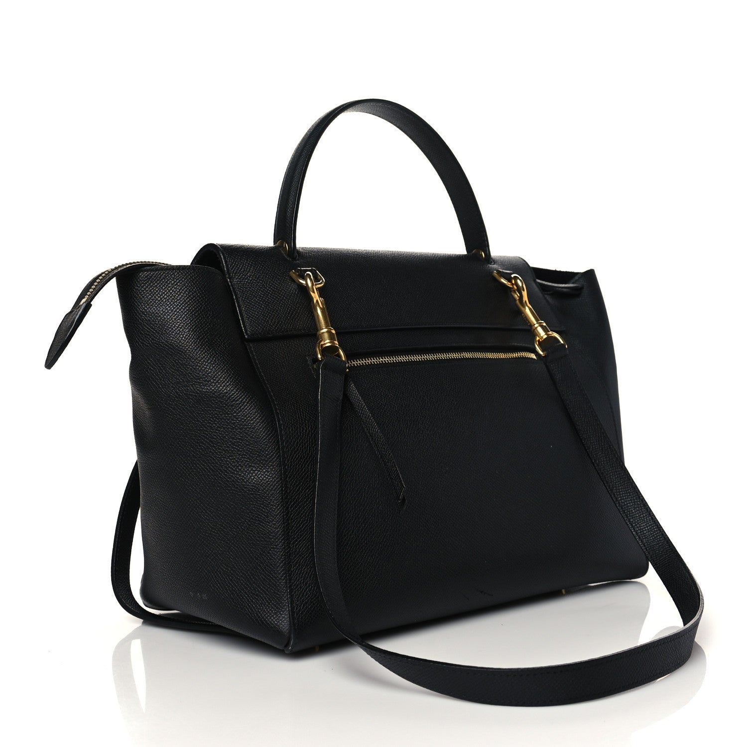 Celine Grained Calfskin Mini Belt Bag Black 3 of 10