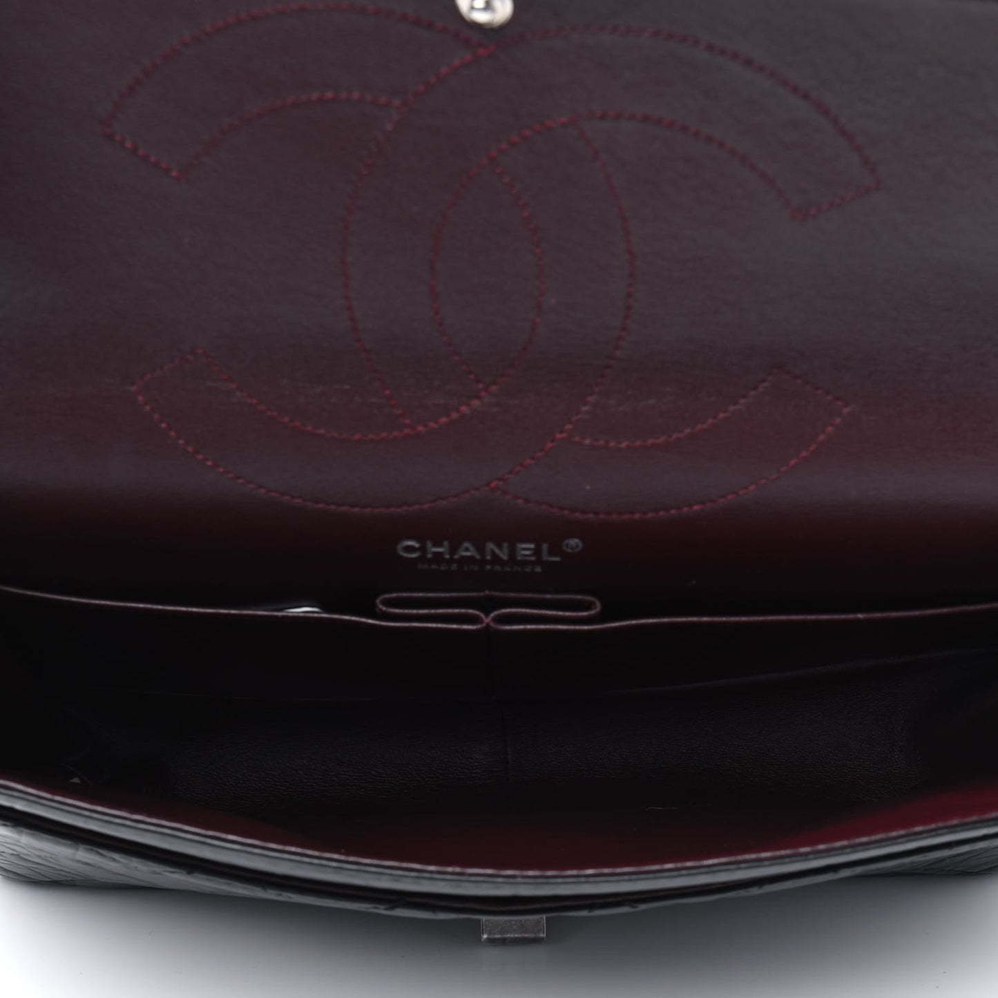 Aged Calfskin Quilted 2.55 Reissue 227 Flap Black