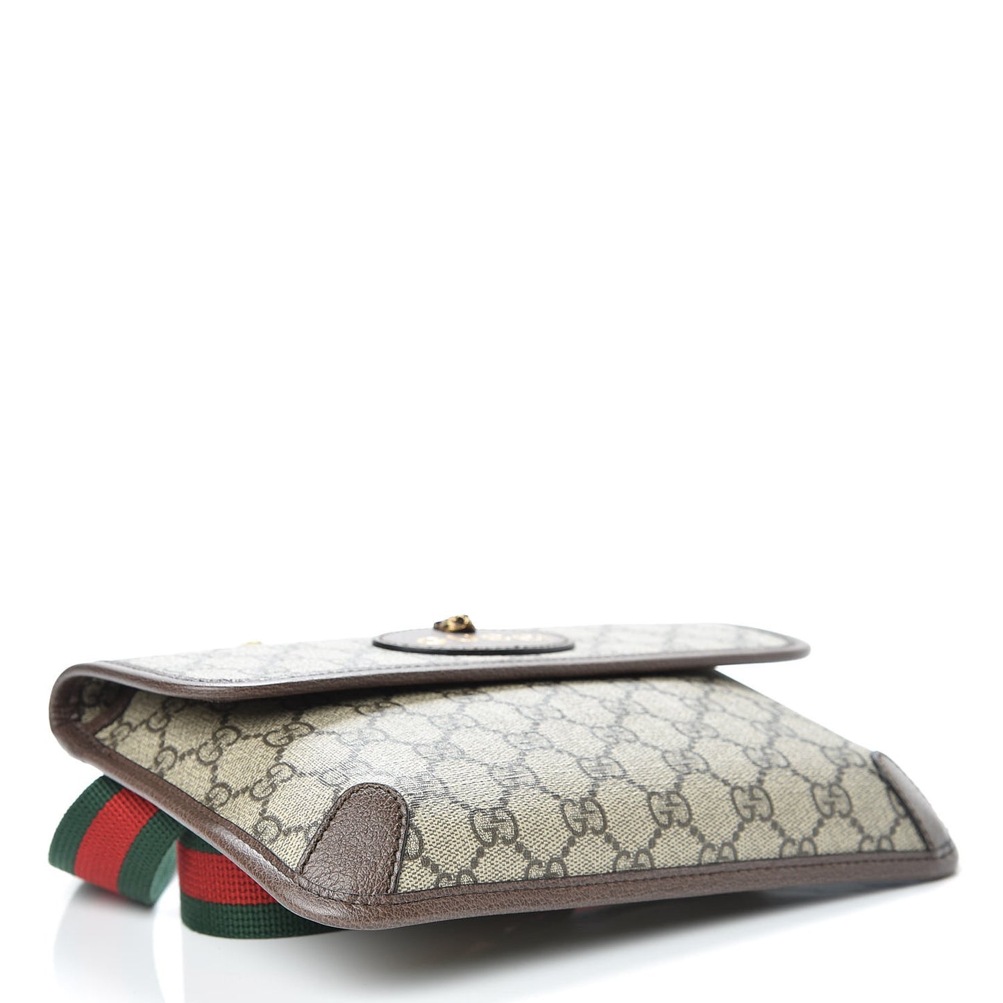 GG Supreme Monogram Neo Vintage Web Belt Bag Brown