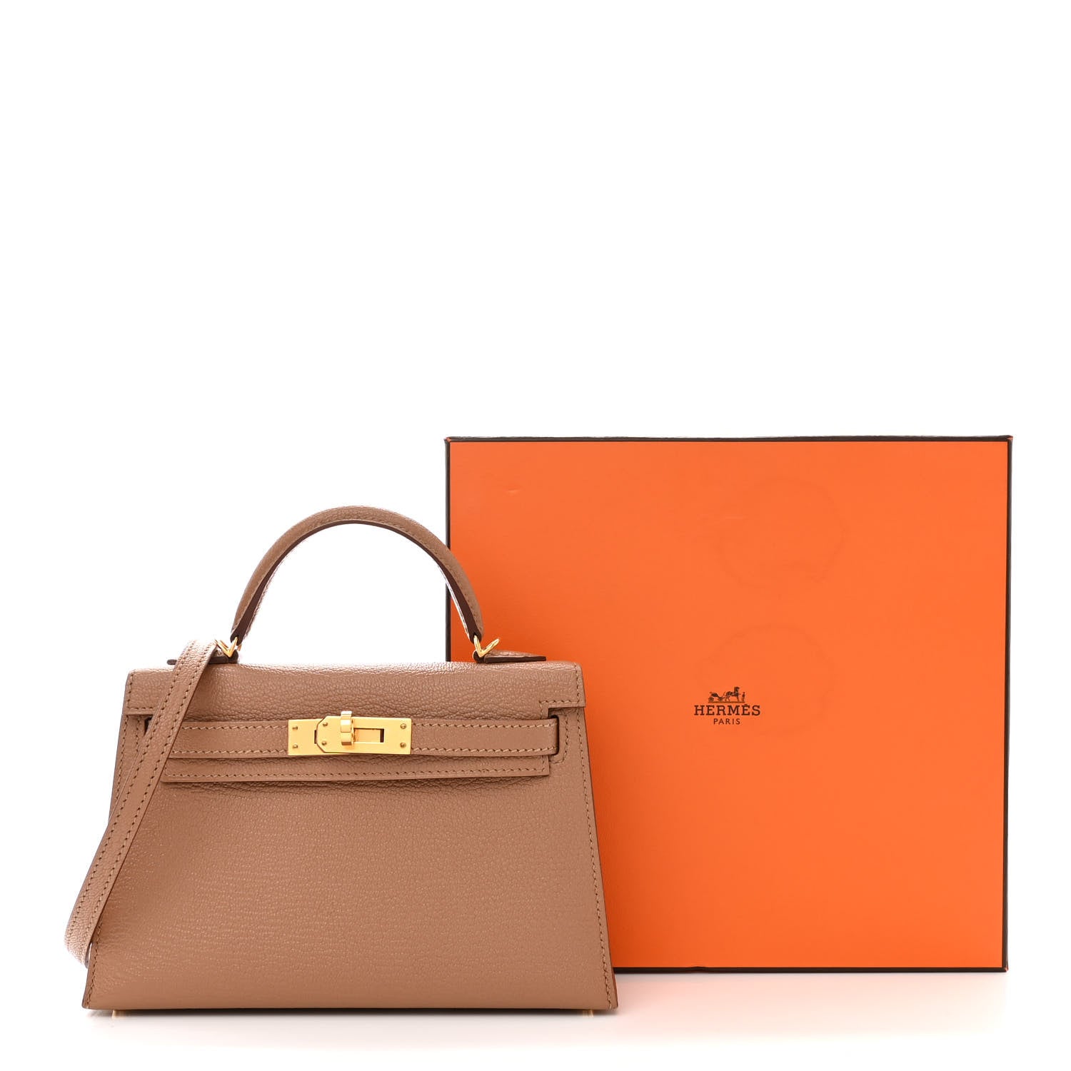Hermes Chevre Mysore Mini Kelly Sellier 20 Quebracho 10 of 10