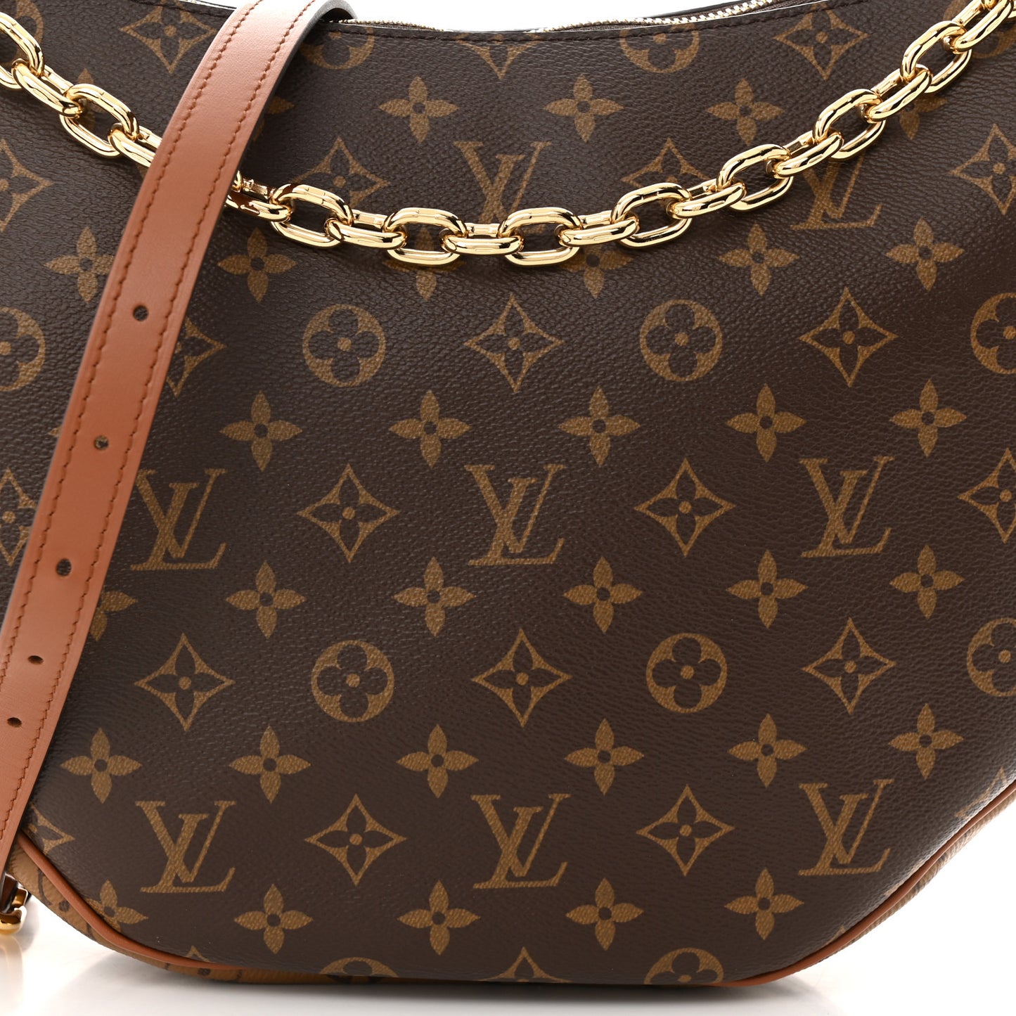 Reverse Monogram Loop Hobo