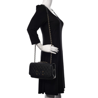 Chanel Caviar Quilted Medium CC Filigree Flap Black 2 of 13