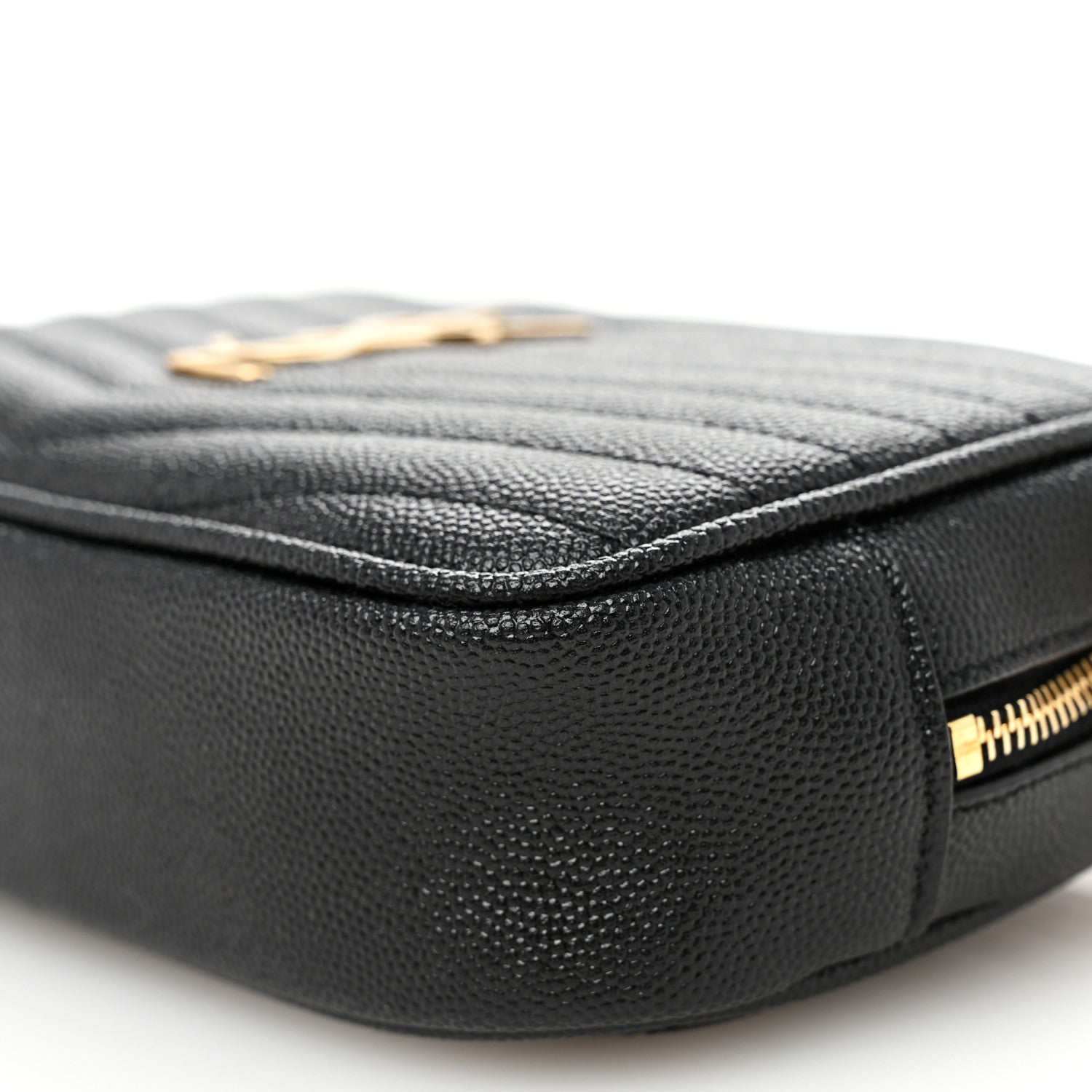 Saint Laurent Grain De Poudre Matelasse Monogram Mini Lou Camera Bag Black 10 of 10