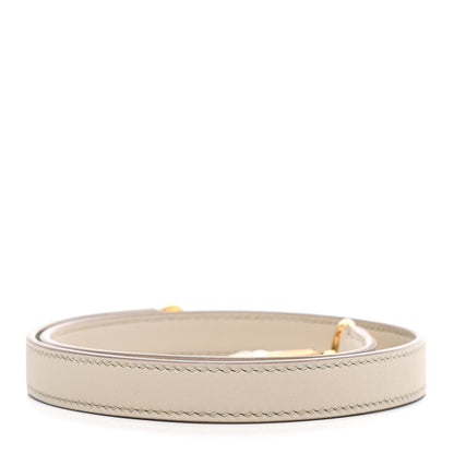 Hermes Taurillon Clemence Kelly Shoulder Strap Craie 2 of 4