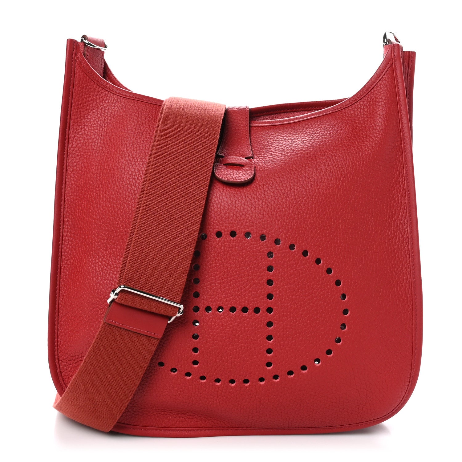 Hermes Taurillon Clemence Evelyne III GM Rouge Garance 1 of 10