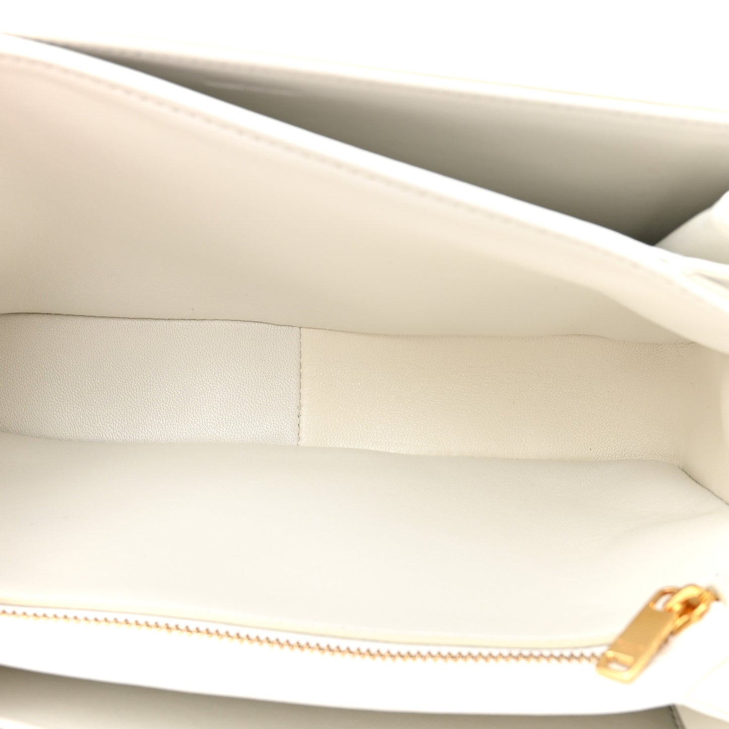 Shiny Calfskin Medium Triomphe White