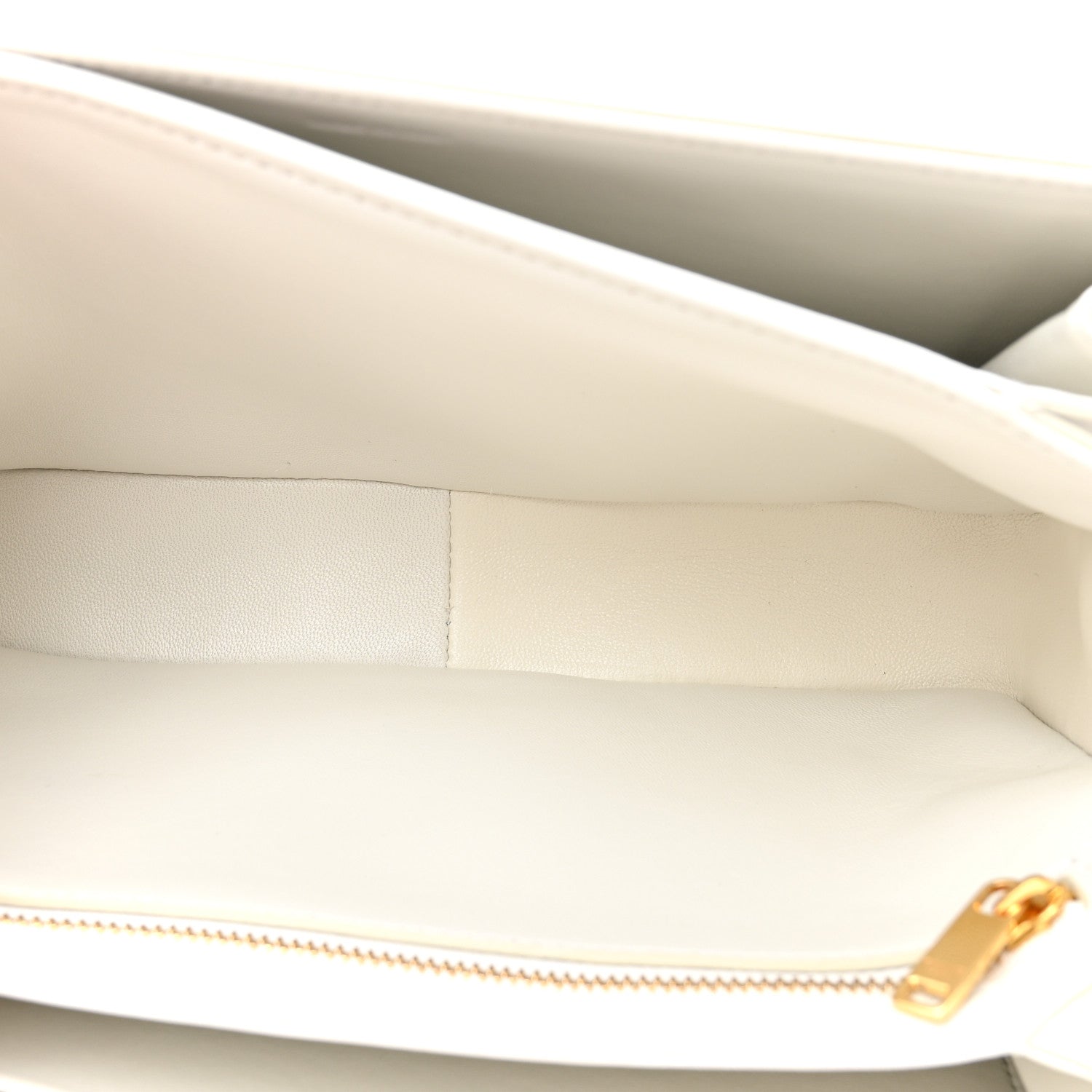 Celine Shiny Calfskin Medium Triomphe White 5 of 18