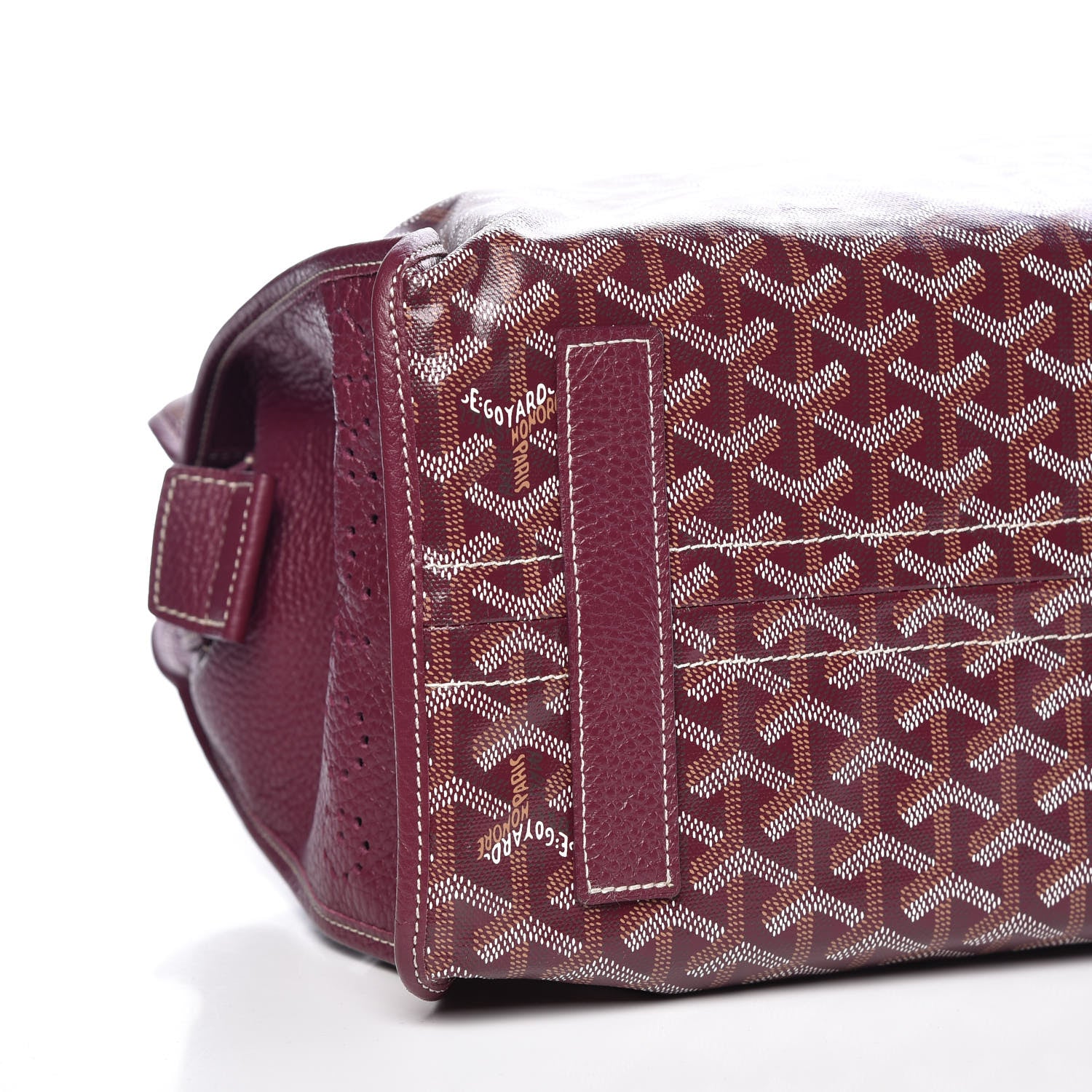 Goyard Goyardine Sac Hardy Pet Carrier PM Burgundy 6 of 12