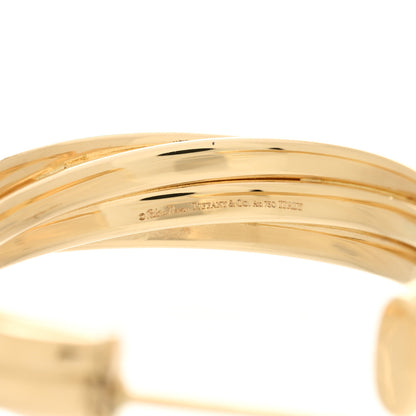 Tiffany 18K Yellow Gold Paloma Picasso Small Melody Hoop Earrings 4 of 5