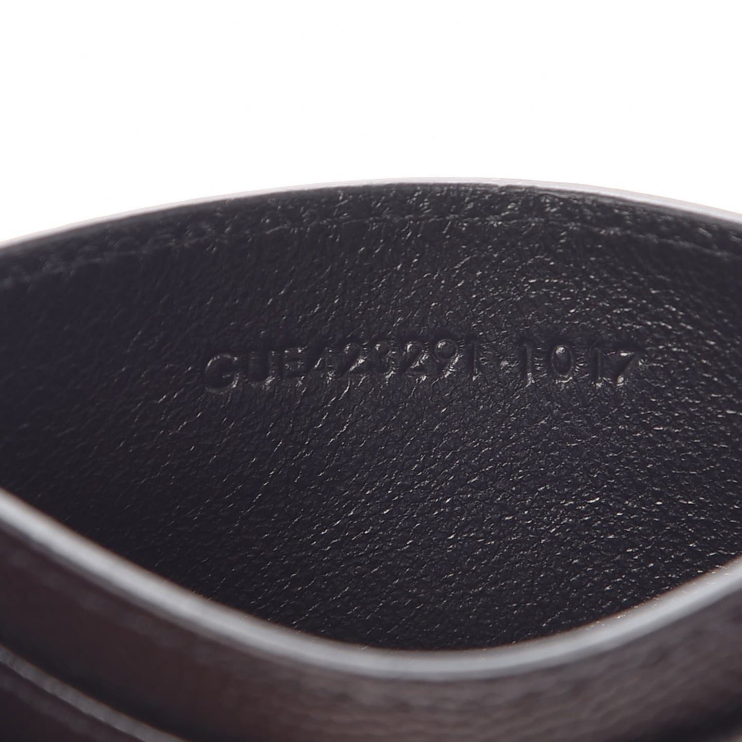 Grain De Poudre Matelasse Chevron Monogram Credit Card Case Black