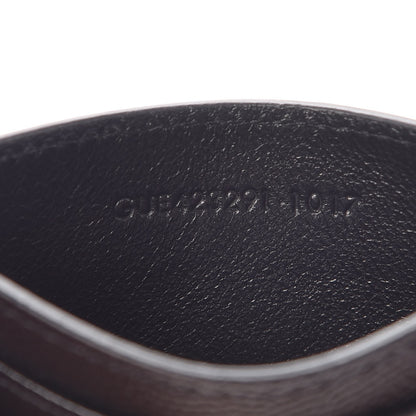 Saint Laurent Grain De Poudre Matelasse Chevron Monogram Credit Card Case Black 7 of 8