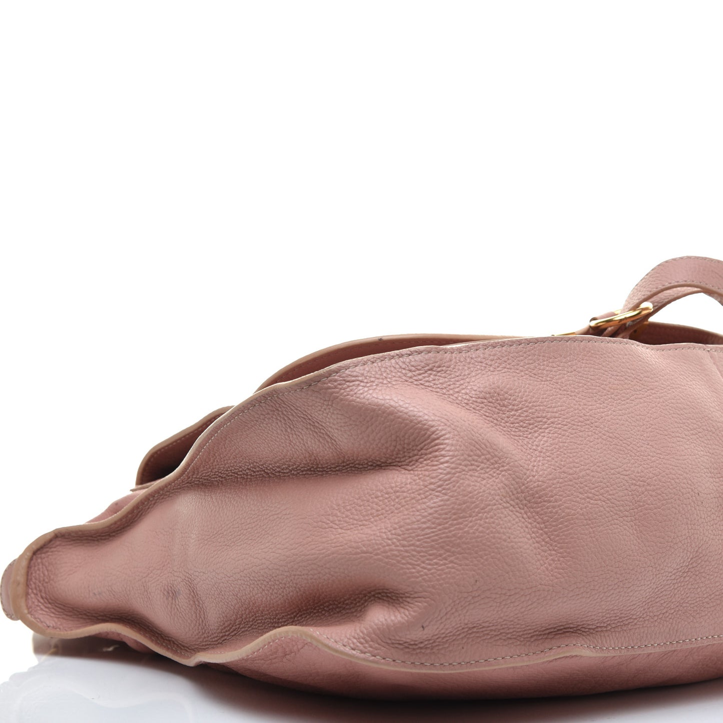Calfskin Large Marcie Satchel Fallow Pink