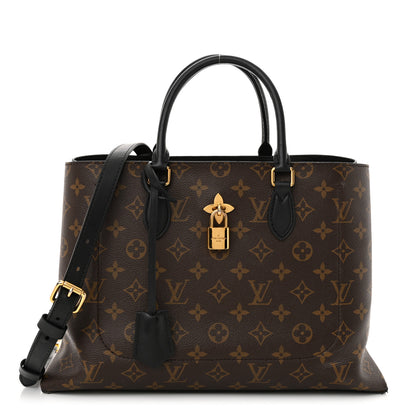 Louis Vuitton Monogram Flower Tote Black 1 of 14
