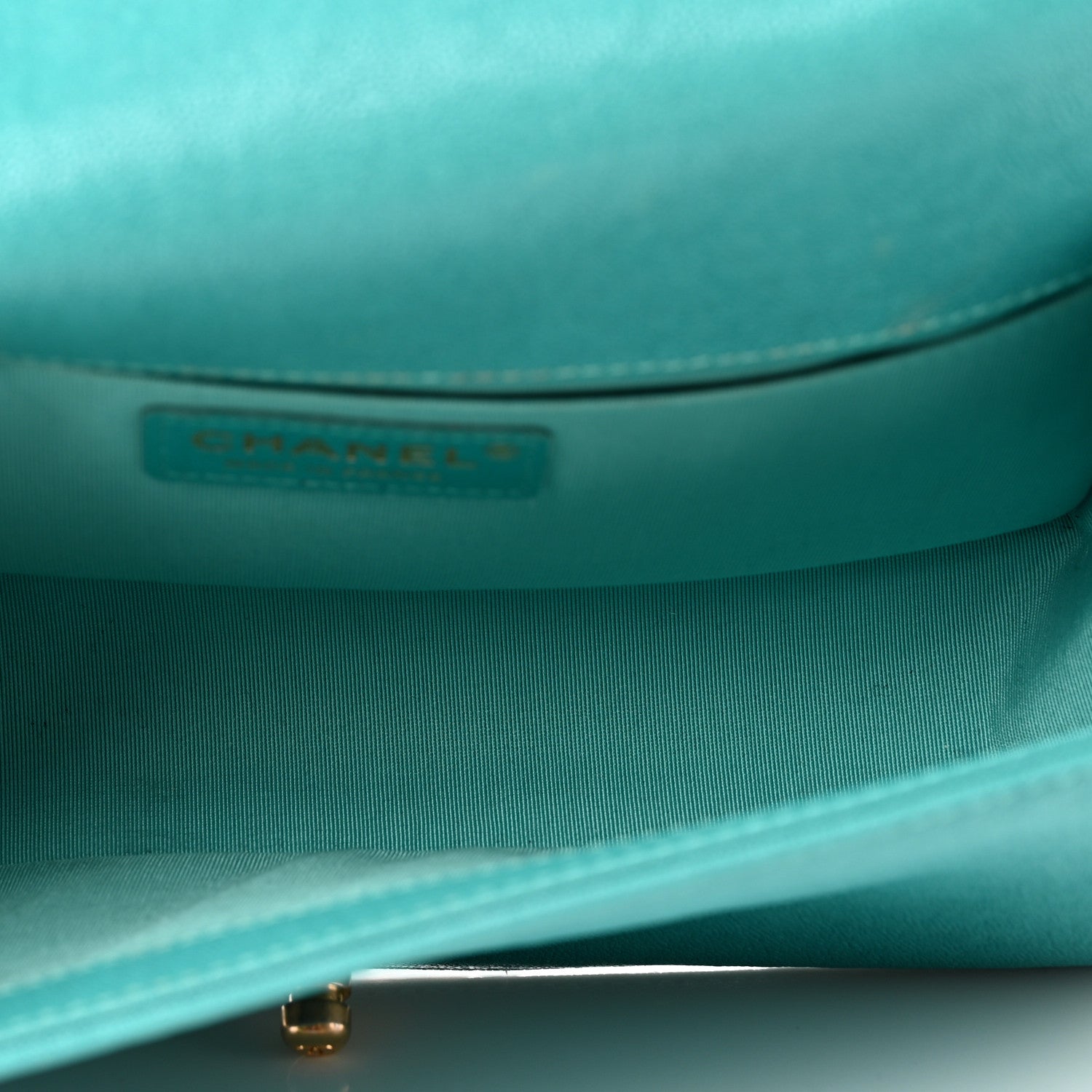 Chanel Caviar Quilted Medium Boy Flap Turquoise 4 of 9