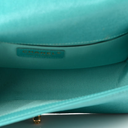 Chanel Caviar Quilted Medium Boy Flap Turquoise 4 of 9
