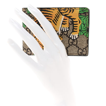 Gucci GG Supreme Monogram Bengal Bi-Fold Wallet Beige Yard 2 of 7