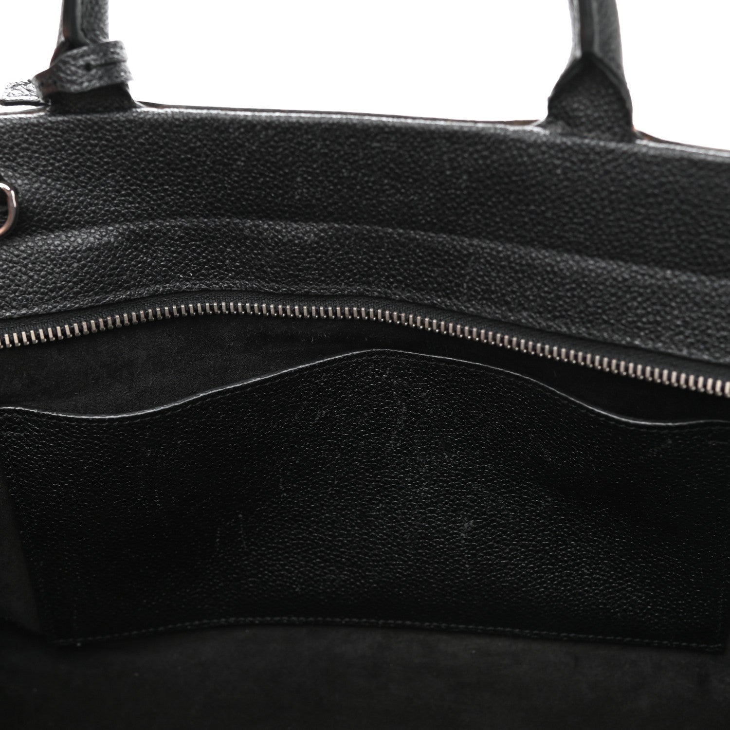 Saint Laurent Grained Calfskin Small Cabas Rive Gauche Black 15 of 17