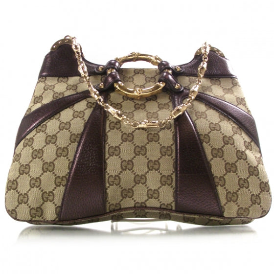 Monogram Bamboo Chain Shoulder Bag