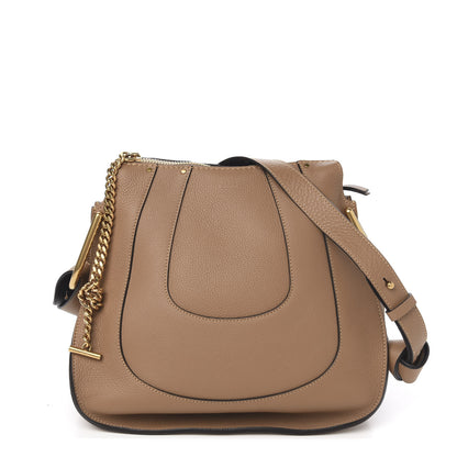 Chloe Grained Calfskin Small Hayley Hobo Nut 1 of 8