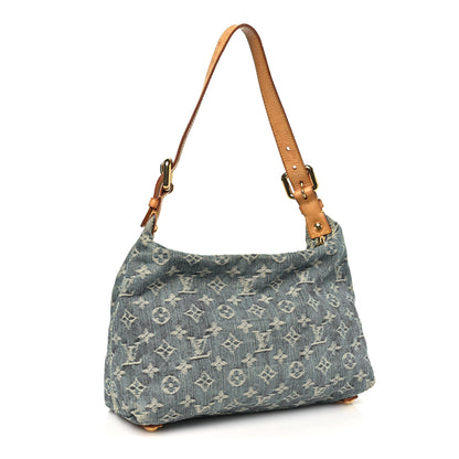 Louis Vuitton Monogram Denim Baggy PM Blue 2 of 9