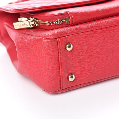 Chanel Caviar Quilted Medium Business Affinity Flap Red 8 of 11
