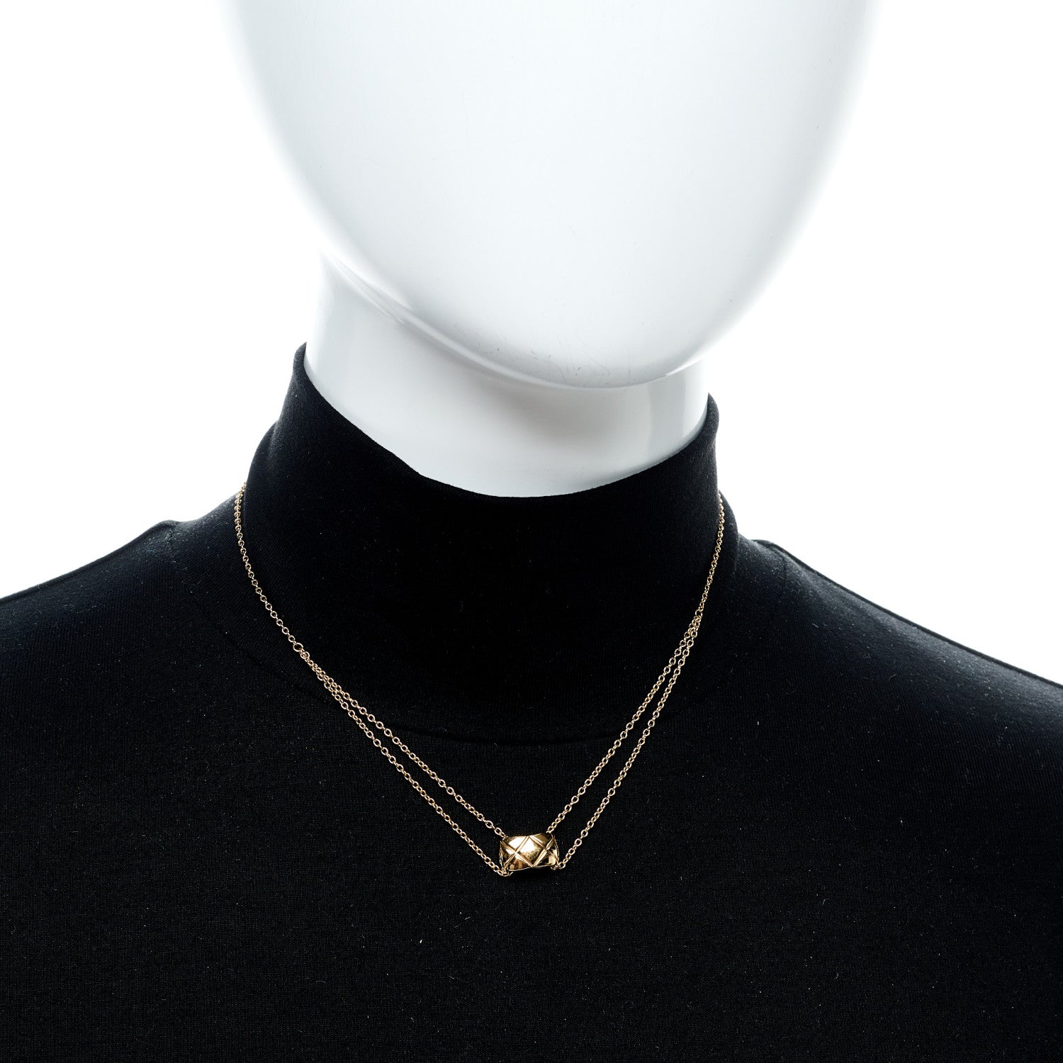 Chanel 18K Yellow Gold Coco Crush Pendant Necklace 2 of 5