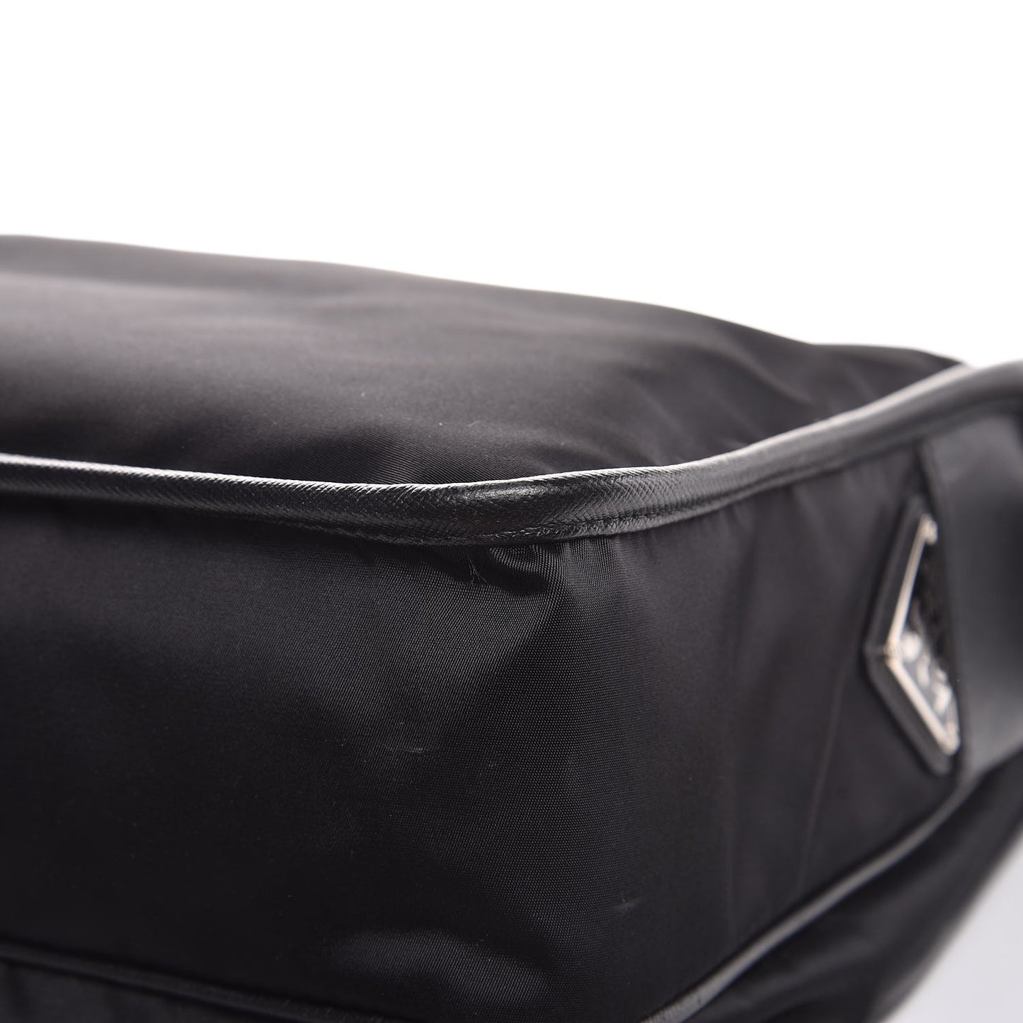 Tessuto Nylon Saffiano Messenger Black