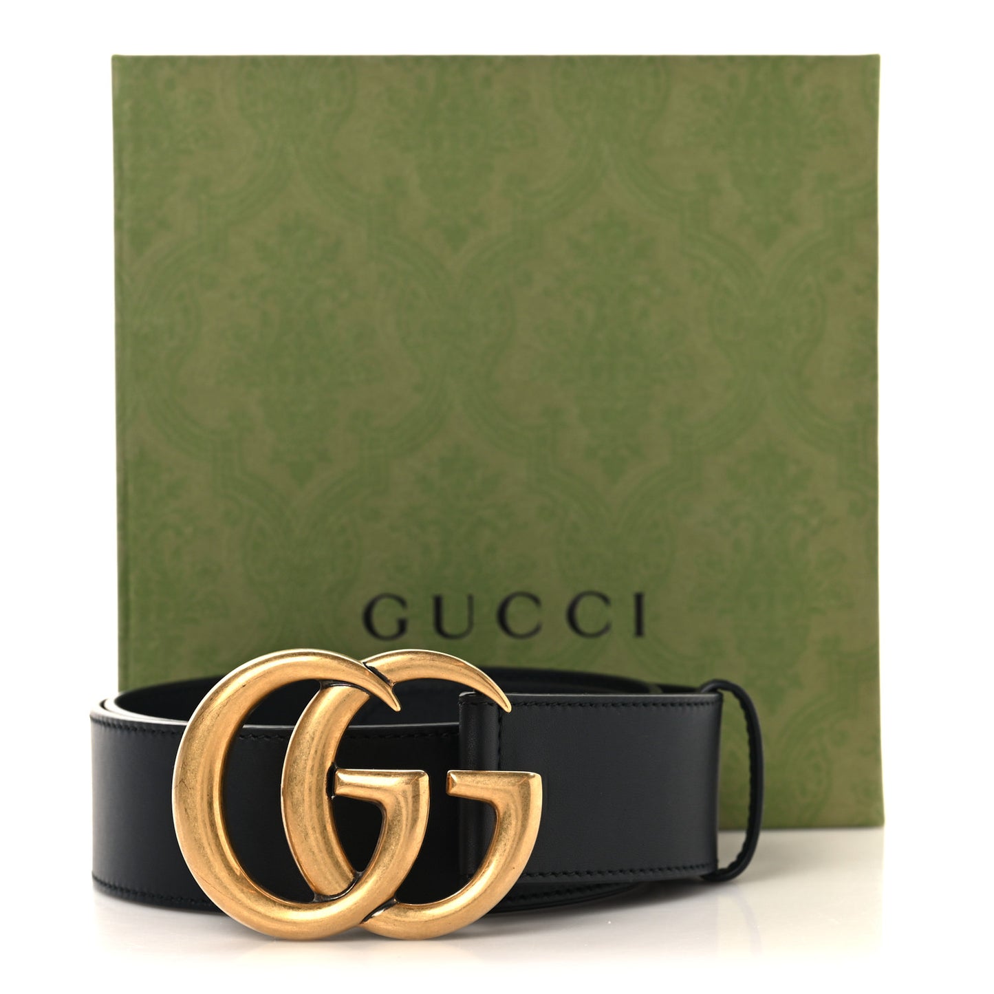 Calfskin Double G 40mm Belt 85 34 Black
