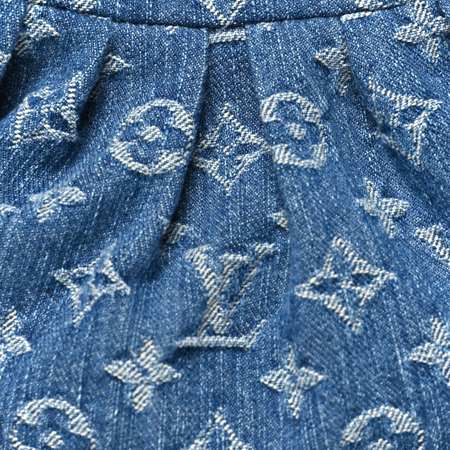 Louis Vuitton Monogram Denim Pochette Valley Blue 7 of 10