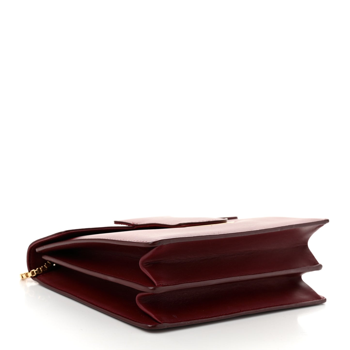Calfskin Thalia Flap Shoulder Bag Wine