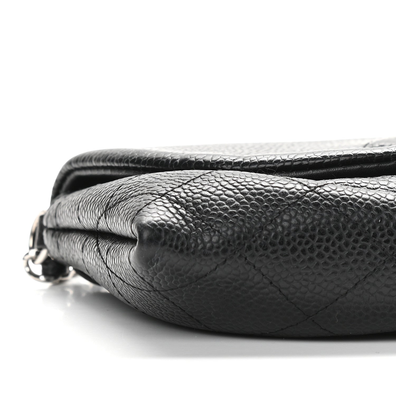 Chanel Caviar Half Moon Wallet On Chain WOC Black 9 of 10