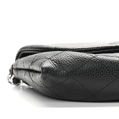 Chanel Caviar Half Moon Wallet On Chain WOC Black 9 of 10