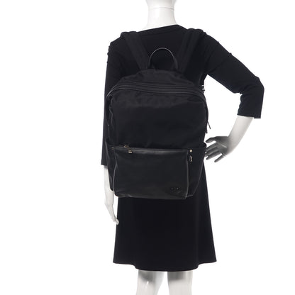 Fendi Nylon Vitello Century Opaco Mini Bug Eyes Backpack Black 2 of 14