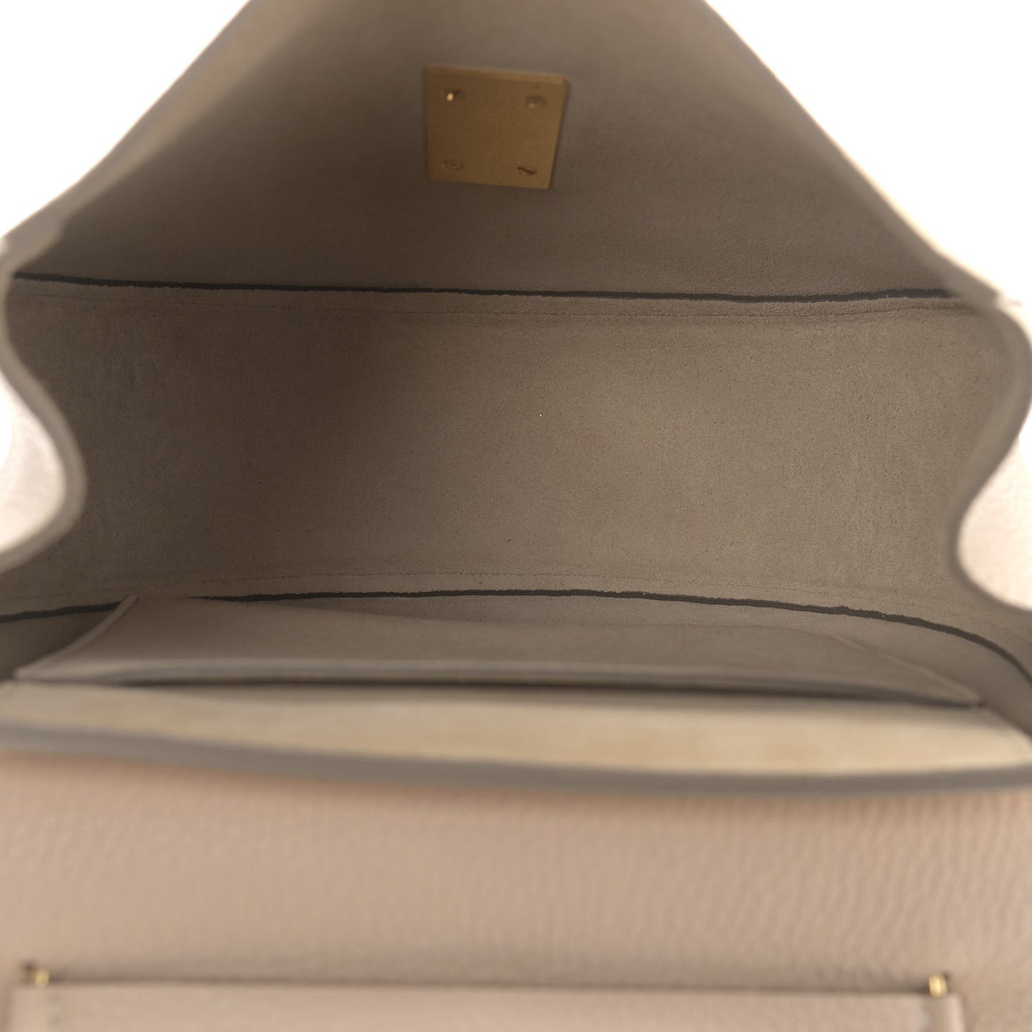 Grained Lambskin Drew Shoulder Bag Biscotti Beige