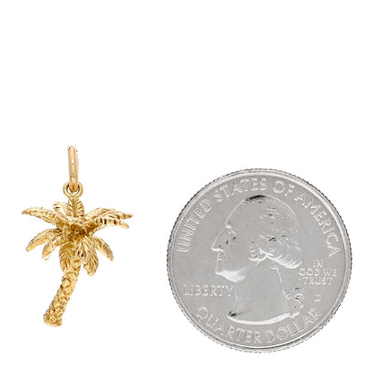 Tiffany 18K Yellow Gold Palm Tree Charm 2 of 5