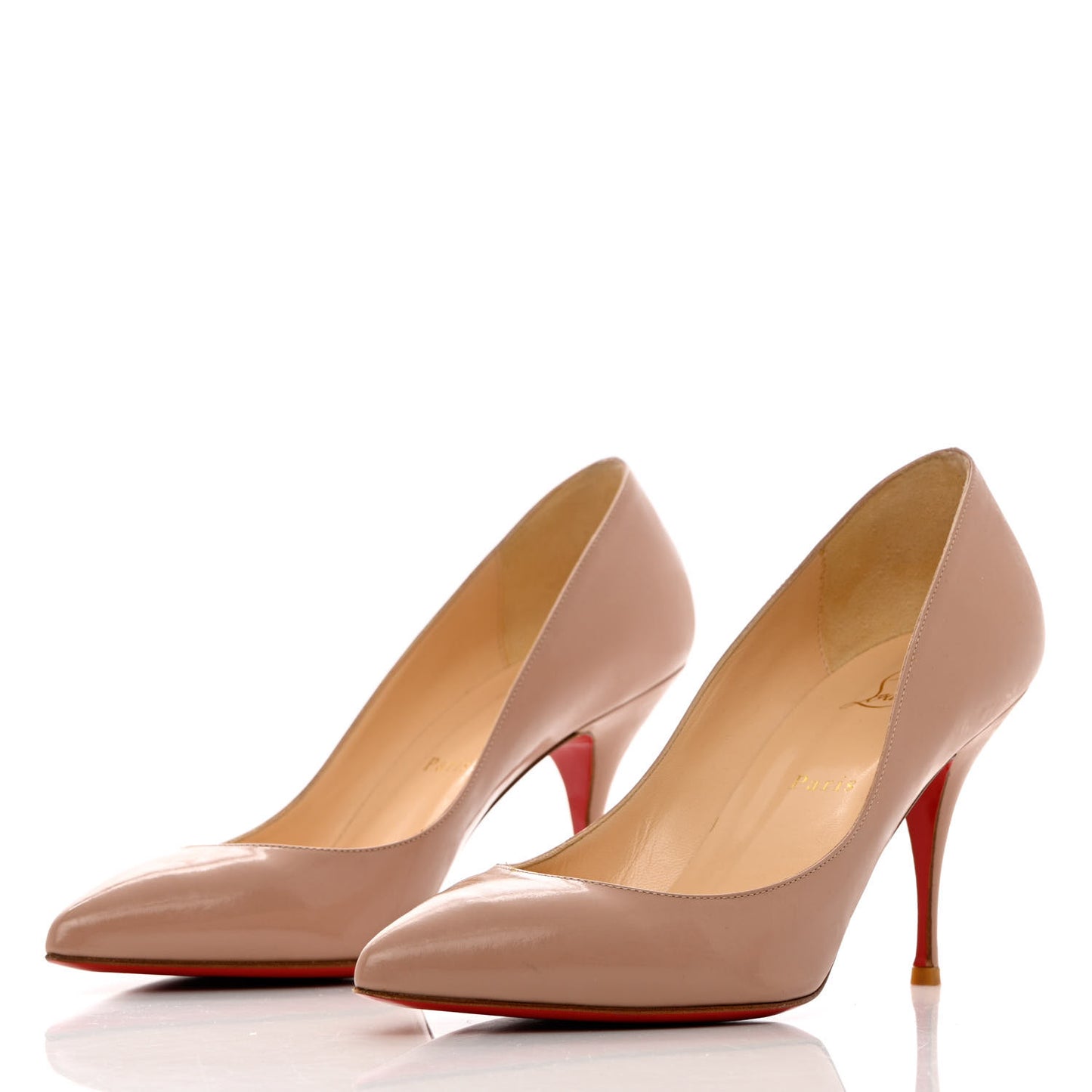 Patent Piou Piou 85 Pumps 39.5 Nude