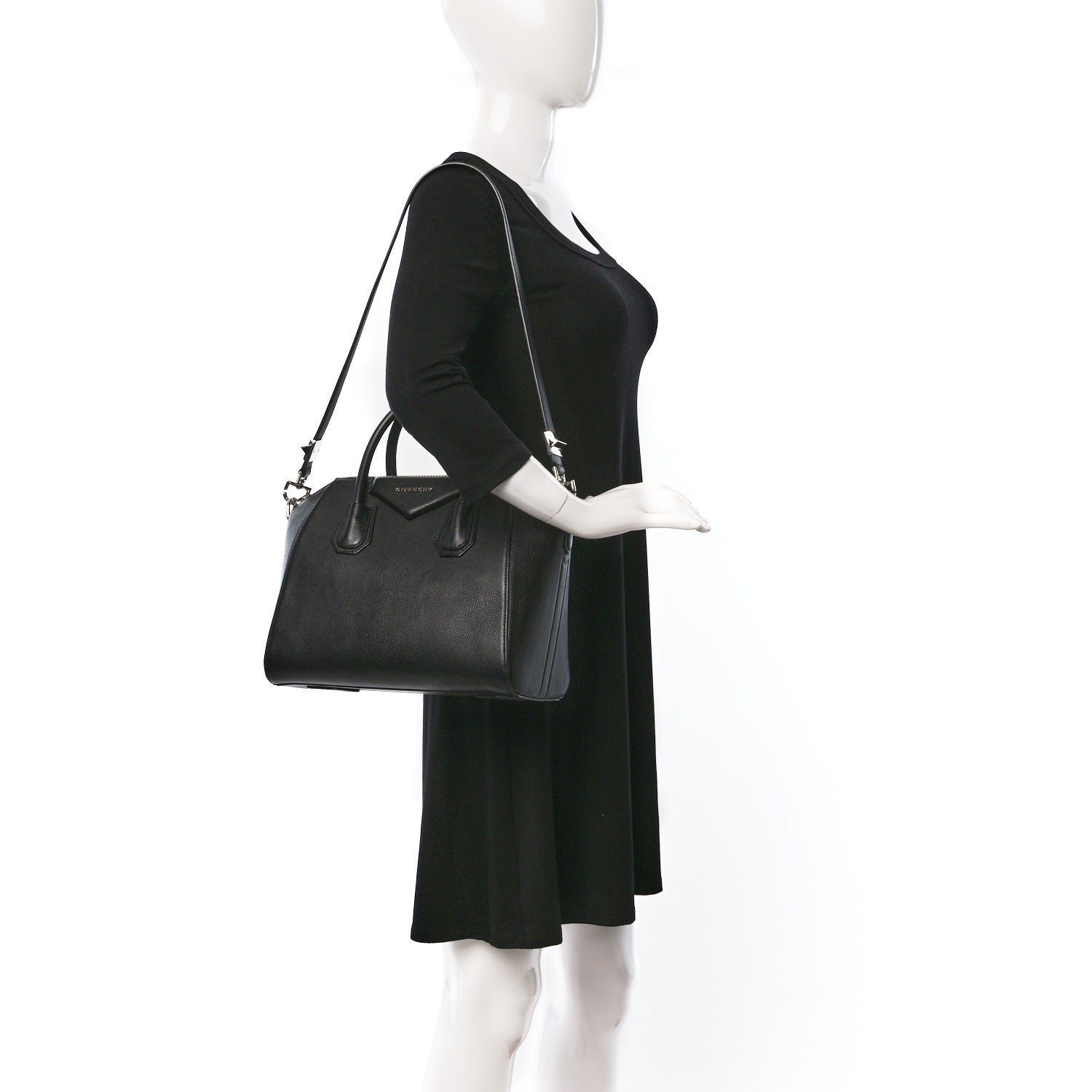 Givenchy Sugar Goatskin Small Antigona Black 2 of 9
