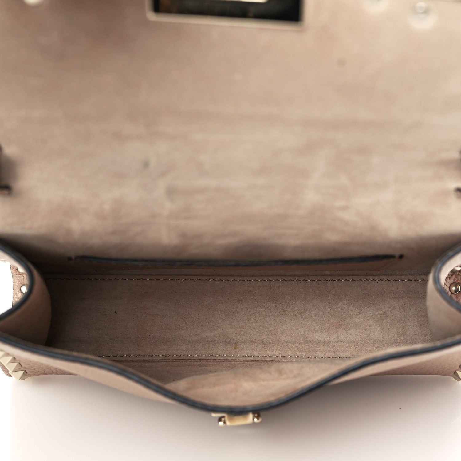 Valentino Garavani Pebbled Calfskin Medium Rockstud Flip Lock Crossbody Bag Poudre 4 of 7