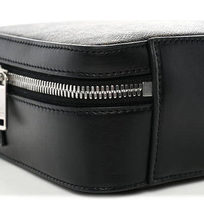 Celine Triomphe Canvas Top Handle Messenger Box Black 8 of 9