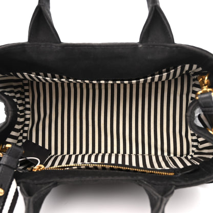 Prada Canapa Small Logo Tote Black Talco 5 of 9
