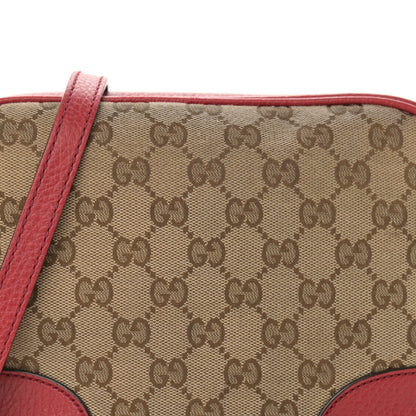 Gucci Monogram Mini Bree Messenger Bag Red 8 of 12