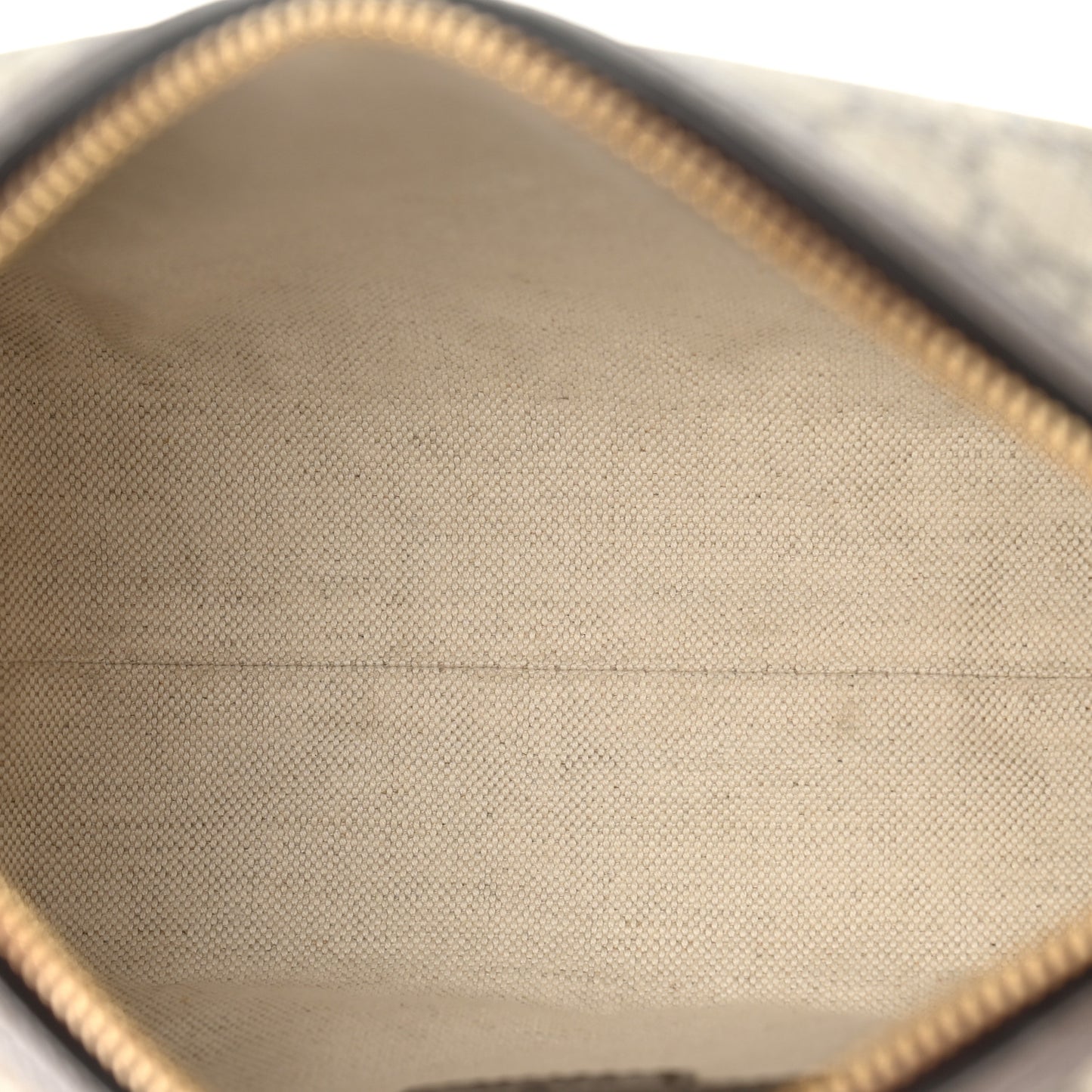 GG Supreme Monogram Textured Calfskin Web Super Mini Ophidia Shoulder Bag Beige Ebony New Acero
